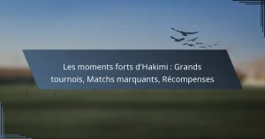 Les moments forts d’Hakimi : Grands tournois, Matchs marquants, Récompenses