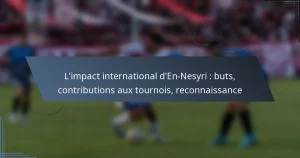 L’impact international d’En-Nesyri : buts, contributions aux tournois, reconnaissance